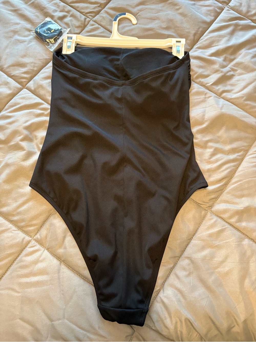 Shade & Shore Black Strapless One-Piece Swimsuit - Picture 2 of 3
